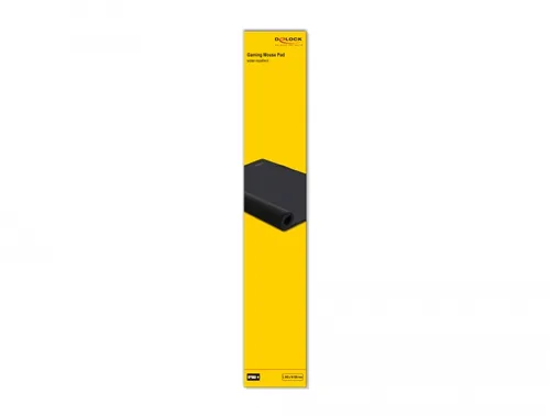 Delock Gaming-Mausmatte 12027 Schwarz - Tiefe: 500 mm - Breite: 900 mm - Detailfarbe: Schwarz - Form: Eckig - Höhe: 3 mm - Handgelenkauflage: Nein