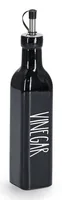 Zeller Present 19646 oil/vinegar dispenser 0.27 L Bottle Glass, Stainless steel, Silicone Black