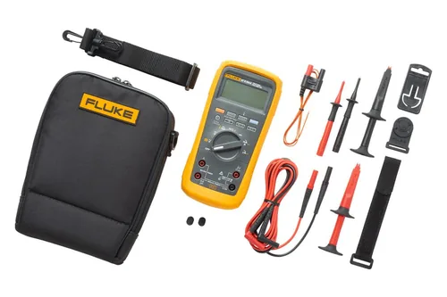 Fluke Multimeter 87 V MAX E2 Combo Kit - Anwendungsbereich: Elektrotechnik - Industrie - Betriebsart: Batteriebetrieb - Funktionen: Diodentest-Funktion - Frequenzmessung - Gleichspannung - Gleichstrom - Kapazitätsmessung - Temperaturmessung - Wechselspann