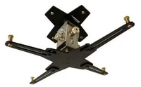 Euromet Deckenhalterung ARAKNO Maxi Schwarz - Beameraufnahme: 110 bis 400 mm - Eigenschaften: Deckenmontage - Neigbar vertikal - Professionelle Justierung - Drehbar - Neigbar horizontal - Optional Verlängerbar - Detailfarbe: Schwarz - Maximale Tragkraft: 