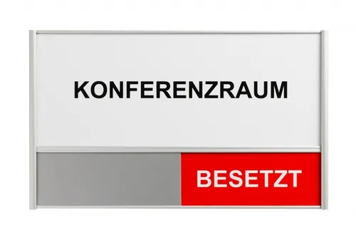 BEREC Türschild 108x180mm 314.077 Alu, Frei-Besetzt