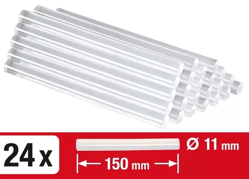 kwb Klebestick Ø 11 mm, Transparent - Zubehörtyp: Klebesticks - Verpackungseinheit: 24 Stück