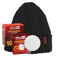 Thermopad multi BEANIE Merino inkl. 10 Miniwärmer - Schwarz - Grösse: One Size