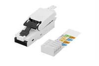 CAT 6A FIELD PLUG UNSHIELDED AWG 27/7 TO 22/1 SOLID/STRANDED