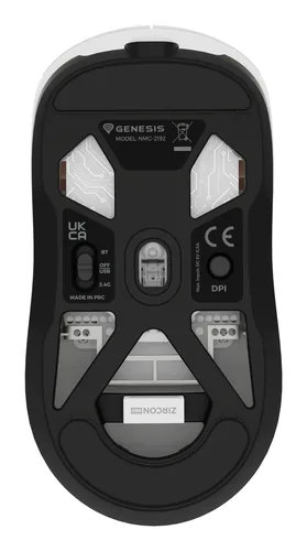 Genesis Gaming Maus ZIRCON 660 kabellos weiß