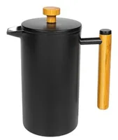FURBER Kaffeebereiter 1 l, Schwarz - Materialtyp: Metall - Material: Edelstahl - Zubereitungssystem: French Press - Detailfarbe: Schwarz - Anzahl Tassen: 8 × - Fassungsvermögen: 1 l