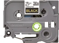 BROTHER P-Touch TZE-344 gold on black 18mm