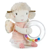 fehn Rasselring Fee - Material: Stoff - Alter ab: 0 Monate - Detailfarbe: Beige - Rosa - Spielzeugtyp: Greifling mit Rassel