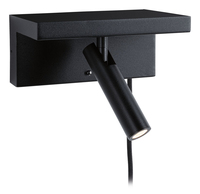 Paulmann Wandleuchte 3-Step-Dim Jerik USB C Schwarz - Leuchten Kategorie: Wandleuchte - Betriebsart: Netzbetrieb - Lampensockel: LED fest verbaut - Farbtemperatur Kelvin: 3000 K - Dimmbar: dimmbar - Farbwiedergabeindex CRI: 80
