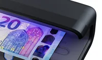 SafeScan 55 LED UV Prüfgerät für Währungen, Pässe Schwarz