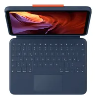 Logitech Rugged Combo 4 Touch - Tastatur und Foliohülle - mit Trackpad - Apple Smart connector