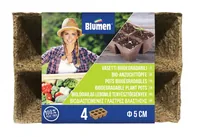 Blumen Aufzuchttöpfe Bio 5 cm quadratisch, 24 Stück - Anzahl Mulden: 24