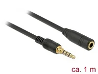 Delock Audioverlängerungskabel - 4-poliger Mini-Stecker (M)
