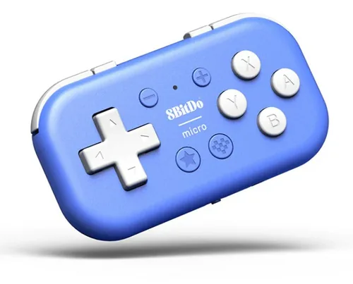 8bitdo Gamepad Micro Wireless Controller NSW2/NSW/Android Blau - Plattform: Android - Nintendo Switch - Nintendo Switch 2 - Nintendo Switch OLED-Modell - Verbindungsmöglichkeiten: Bluetooth - USB Typ-C - Controller Typ: Gamepad - Detailfarbe: Blau