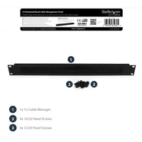 1U BRUSH RACK CABLE MANAGER .