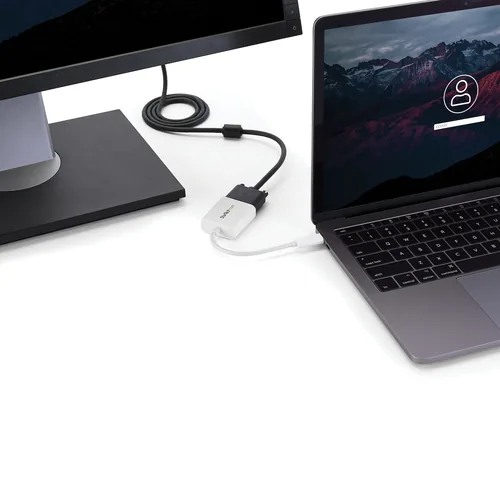 USB-C TO VGA ADAPTER - WHITE .