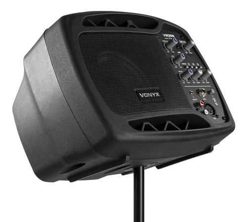 Vonyx PA-System V205B Personal Monitor mit BT / USB - Nennleistung: 80 W - Prinzip: Aktiv - Einsatzgebiete: Gastro / Gewerbe - Übungsraum - Home-Party /-Disco - Schulen / Aulen - mobil - Kleinere Bühnen - Ausstattung: Volumenregler - Integrierter Mixer - 