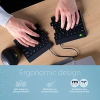 R-GO SPLIT BREAK ERGONOMIC KEYBOARD AZERTY (FR) BLUETOOTH B