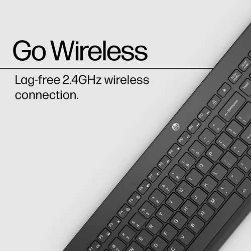 HP 230 Wireless Keyboard Tastatur Universal RF Wireless Schwarz