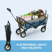 EASYmaxx Bollerwagen 100 x 50 x 61 cm - Detailfarbe: Grau