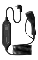 Deltaco EV-1233 Ladekabel für Elektrofahrzeuge Schwarz Typ 2 CEE 7/7 5,5 m