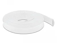 Delock Kabelschlauch dehnbar, 5m x 25 mm Weiss - Detailfarbe: Weiss - Breite: 25 mm - Länge: 5 m - Produkttyp: Kabelschlauch - Ausstattung Kabelmanagement: Zuschneidbar - Wiederverwendbar - Elastisch - Verpackungseinheit: 1 Stück