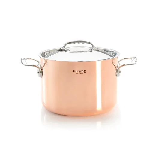 De Buyer Prima Matera Bratentopf Kupfer/Edels. hoch 24cm ind.