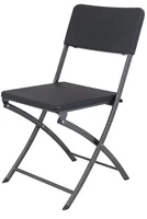 Eurotrail Stuhl Pavillion Rotan Grau - Armlehnen: Nein - Tiefe: 55 cm - Breite: 44 cm - Höhe: 80 cm - Detailmaterial: Stahl - Grundmaterial: Rattan