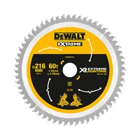 DEWALT Kreissägeblatt 216 x 30 mm, 60 WZ/FZ - Zubehörtyp: Kreissägeblatt - Verpackungseinheit: 1 Stück - Für Material: Holz