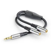 sonero Audio-Kabel 3.5 mm Klinke - 3.5 mm Klinke 0.25 m - Kabeltyp: Y-Kabel - Audioanschluss Seite A: 3.5 mm Klinke - Audiokanäle: Stereo - Audioanschluss Seite B: 3.5 mm Klinke - Detailfarbe: Schwarz - Länge: 0.25 m