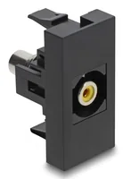 DeLOCK Easy 45 socket-outlet RCA Black, Yellow