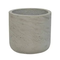 Pottery Pots Pflanzentopf Charlie S, Grau gewaschen Grau - Einsatzort: Aussen - Innen - Ausstattung: Keine - Volumen: 0 l - Form: Rund - Detailfarbe: Grau - Material: Keine Angabe