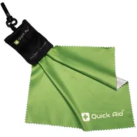 Quick Aid Reinigungstuch Pocket Cleaner 1 Stück, Schwarz/Grün - Einsatzgebiet: Oberflächen - Material: Mikrofaser - Parfümiert: Nein - Tuchart: Reinigungstuch - Anwendung Reinigungstuecher: Feucht - und Trockentuch - Detailfarbe: Grün - Schwarz