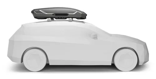 Thule Dachbox Motion 3 L Grau - Anzahl Skier: 5 - Anzahl Snowboards: 3 - Detailfarbe: Grau - Volumen: 450 l - Belastbarkeit: 75 kg