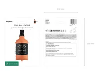 Partydeco Folienballon Whisky Schwarz/Orange - Packungsgrösse: 1 Stück - Grösse: 86 cm - Produkttyp: Folienballon - Motiv: Party - Detailfarbe: Orange - Schwarz - Material: Folie - Polyethylen (PE)