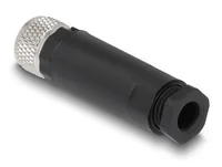 DeLOCK M8 Connector A-coded 4 pin female for mounting with screw connection
