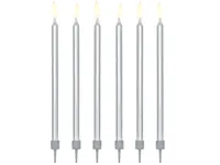 PartyDeco SCD-1-018ME cake candle/sparkler Silver 12 pc(s)