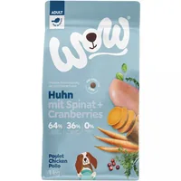 WOW Trockenfutter Minis Adult Huhn, 1 kg - Tierbedürfnis: Kein besonderes Bedürfnis - Geschmacksrichtung: Geflügel - Zertifikate: Keine Zertifizierung - Fleischsorte: Huhn - Packungsgrösse: 1 kg - Futtereigenschaft: Getreidefrei - Ohne künstliche Zusätze 