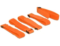 Delock Klettkabelbinder mit Schlaufe Orange 300 mm x 20 mm, 5 Stück - Produkttyp: Klettkabelbinder - Ausstattung Kabelmanagement: Selbstklebend - Wiederverwendbar - Detailfarbe: Orange - Breite: 20 mm - Länge: 300 mm - Material: Kunststoff