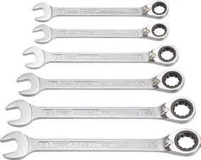 Knarren-Ring-Maulschlüssel-Satz 606/6-1, 6-teilig (mit umschaltbarer Knarrenfunktion)