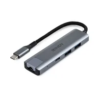 LINDY USB 3.2 Gen 2 Typ C Hub Gigabit Ethernet