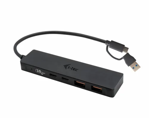 I-TEC USB-C Metal HUB 2xUSB 3.0 2xUSB-C 5Gbps without power adapter ideal for Notebook Ultrabook Tablet PC