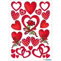 HERMA 3619 decorative sticker Paper Red Permanent 66 pc(s)