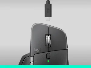 Logitech Maus MX Master 4 for Business - Maus-Typ: Business - Bedienungsseite: Rechtshänder - Maus Features: Logi Bolt-Empfänger - Detailfarbe: Graphit - Schnittstelle: Bluetooth - Verbindungsart: Kabellos