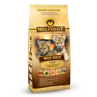 Wolfsblut Trockenfutter Dog Wild Duck Puppy, 2 kg - Tierbedürfnis: Kein besonderes Bedürfnis - Geschmacksrichtung: Geflügel - Zertifikate: Keine Zertifizierung - Fleischsorte: Ente - Packungsgrösse: 2 kg - Futtereigenschaft: Getreidefrei - Ohne künstliche