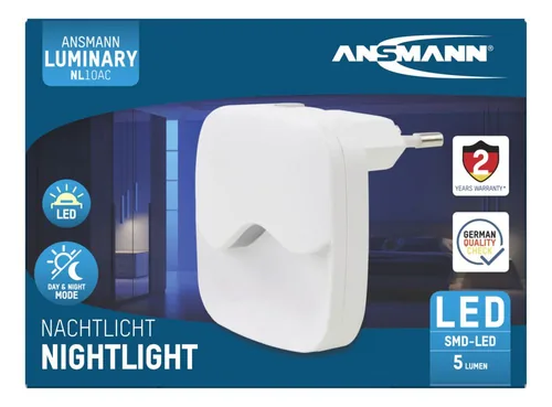 Ansmann LED-Sensor Nachtlicht 5 Lumen, warmweiß      1600-0406