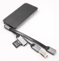 DELOCK 2 Port USB Hub inklusive SD und Micro SD Card Reader