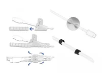 Delock Kabelschlauch Kabelmanagement Set Grau Schwarz Weiss - Detailfarbe: Schwarz - Grau - Weiss - Breite: 15 mm - Länge: 1.5 m - Produkttyp: Kabelschlauch - Ausstattung Kabelmanagement: Befestigungsclip - Set - Verpackungseinheit: 5 Stück