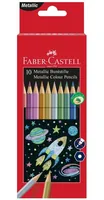 FABER-CASTELL Classic Colour Hexagonal 201583 metallic, 10er-Kartonetui