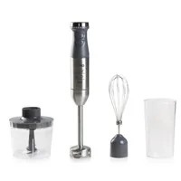 Domo Stabmixer DO9226M Grau/Silber - Motorleistung: 600 W - Funktionen: Hacken - Mixen - Rühren - Detailfarbe: Grau - Silber - Kabelgebunden: Ja - Set: Ja